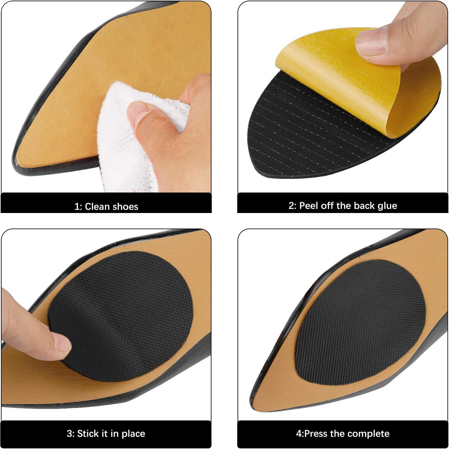 Protectores de Suela Antideslizantes Makryn - 3 Pares Negro