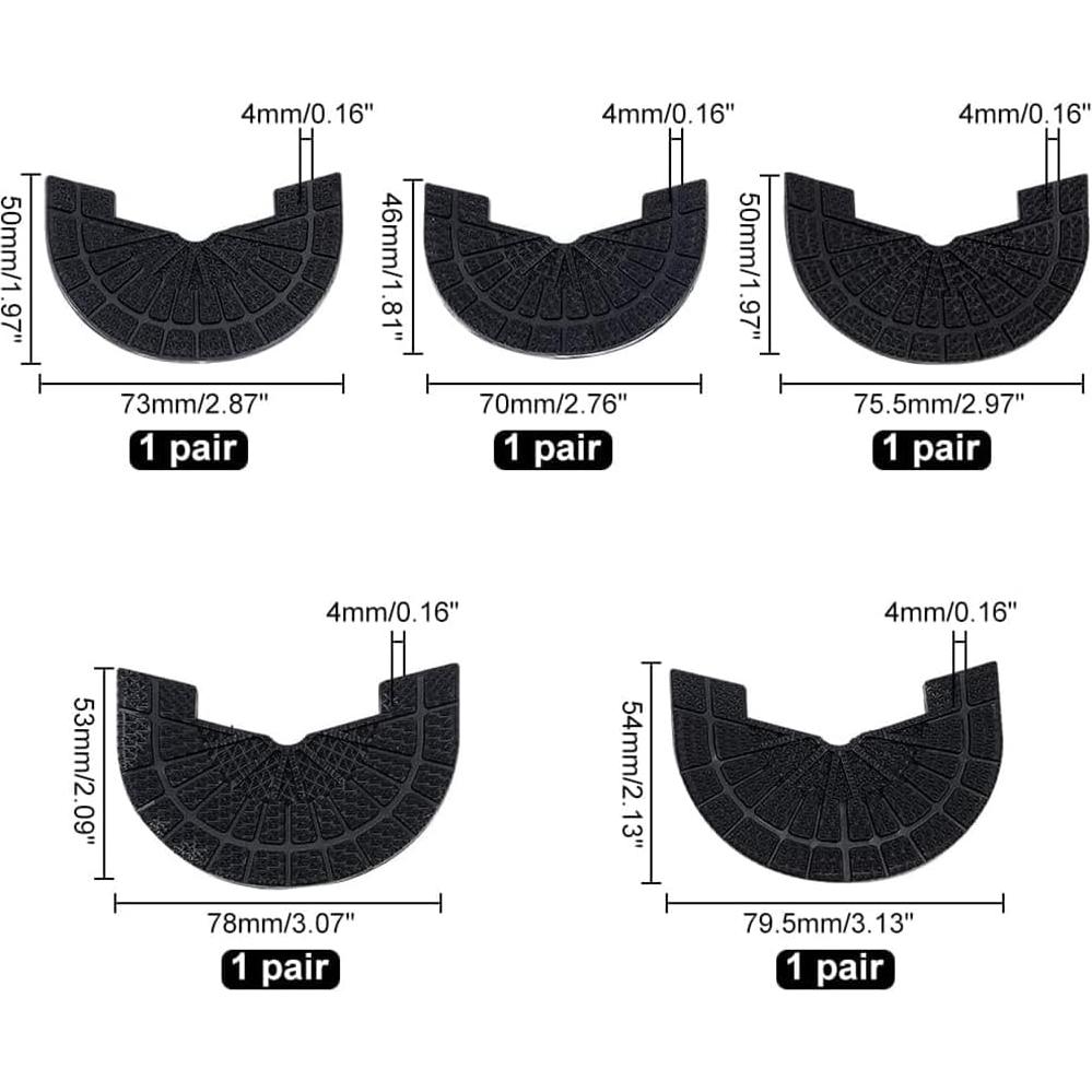 5 Pares Almohadillas Antideslizantes PH PandaHall para Tacones