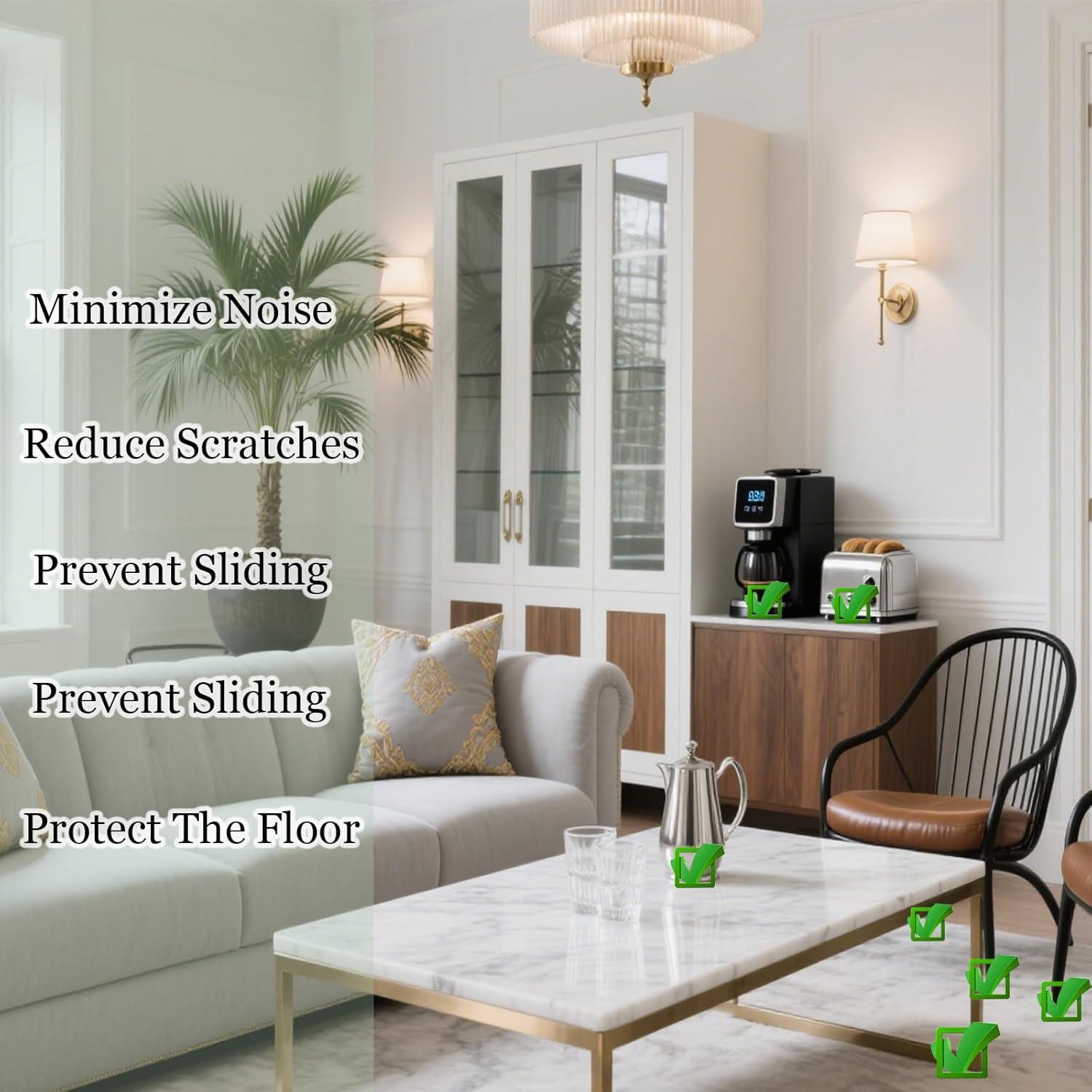 Almohadillas Antivibración ZSUCUN 4 Piezas 10.16x10.16 cm