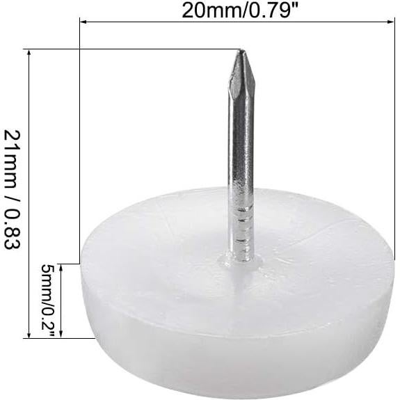Clavos Protectores para Patas de Muebles uxcell 20mm 60pcs
