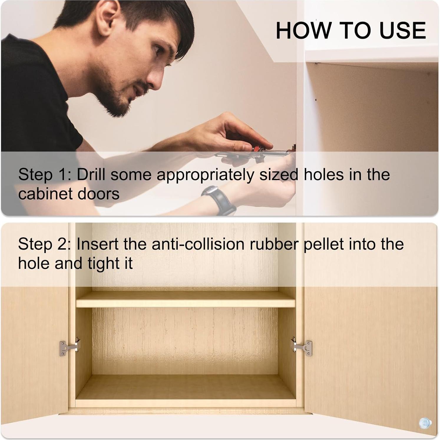 Topes de Vidrio para Mesa uxcell 8Pcs 12mm Anticolisión