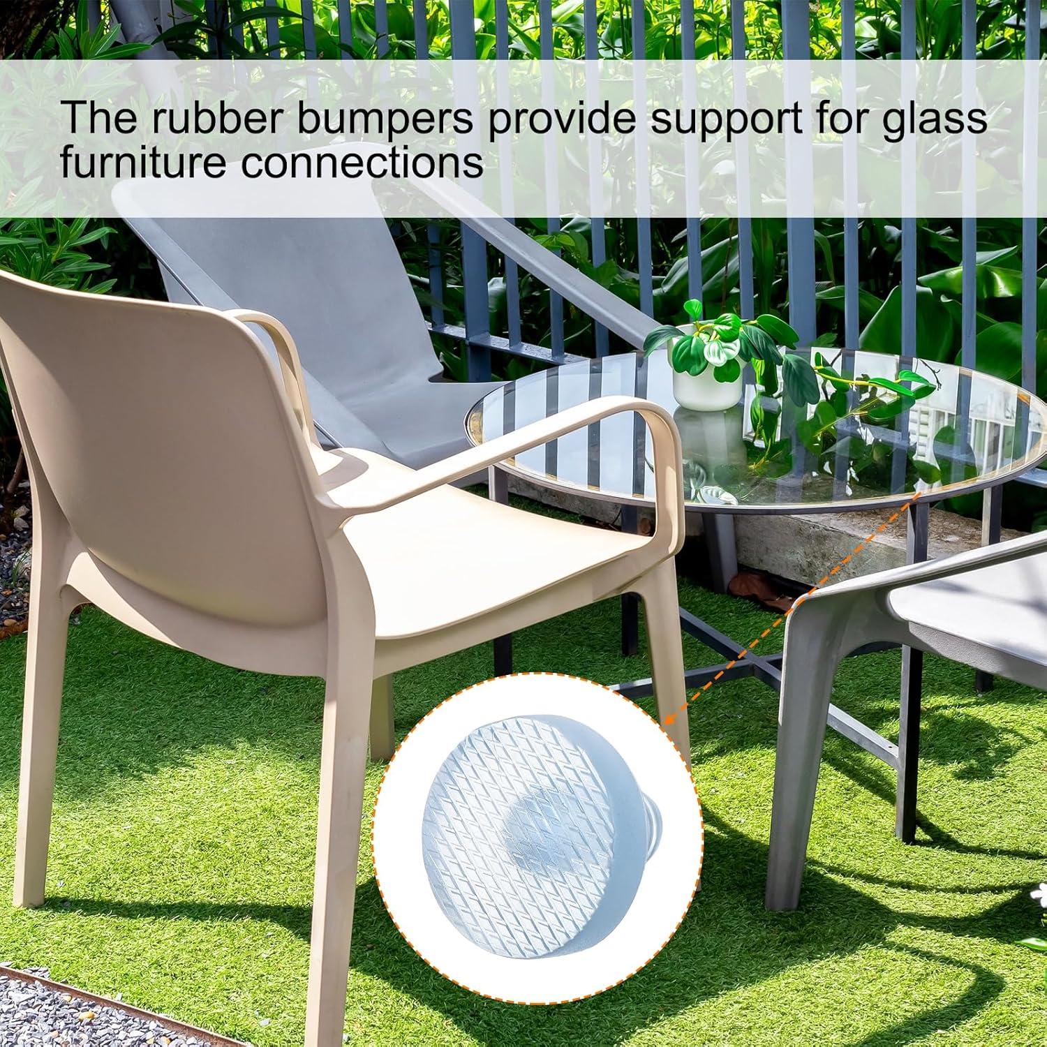 Topes de Vidrio para Mesa uxcell 8Pcs 12mm Anticolisión