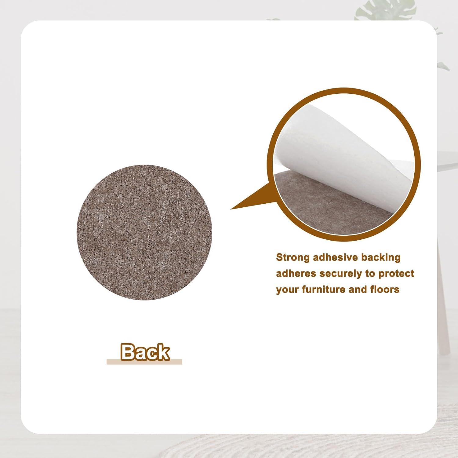 Almohadillas de Fieltro Redondas uxcell 1000Pcs 10mm x 3mm