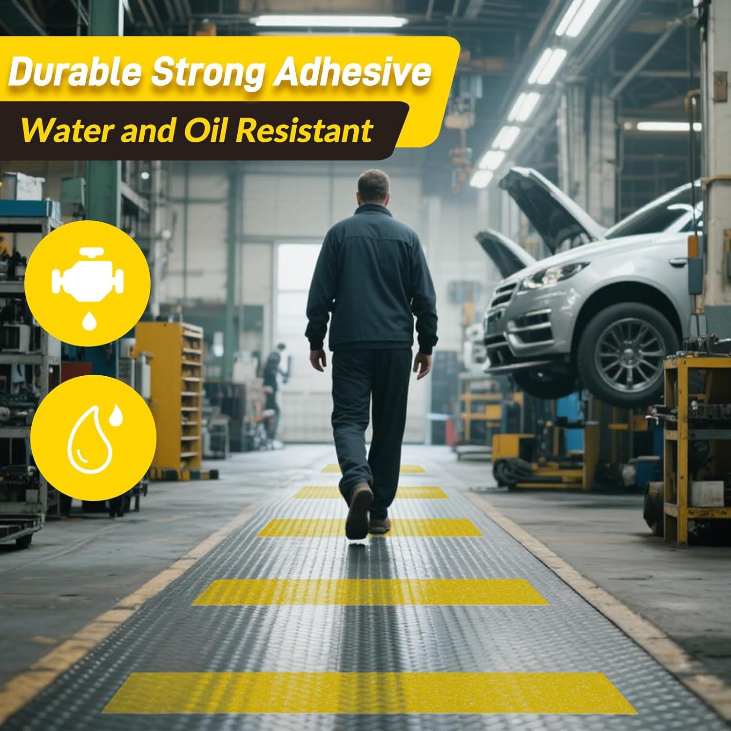 Cinta Antideslizante LifeGrip Amarilla 2.54 cm x 18.29 m