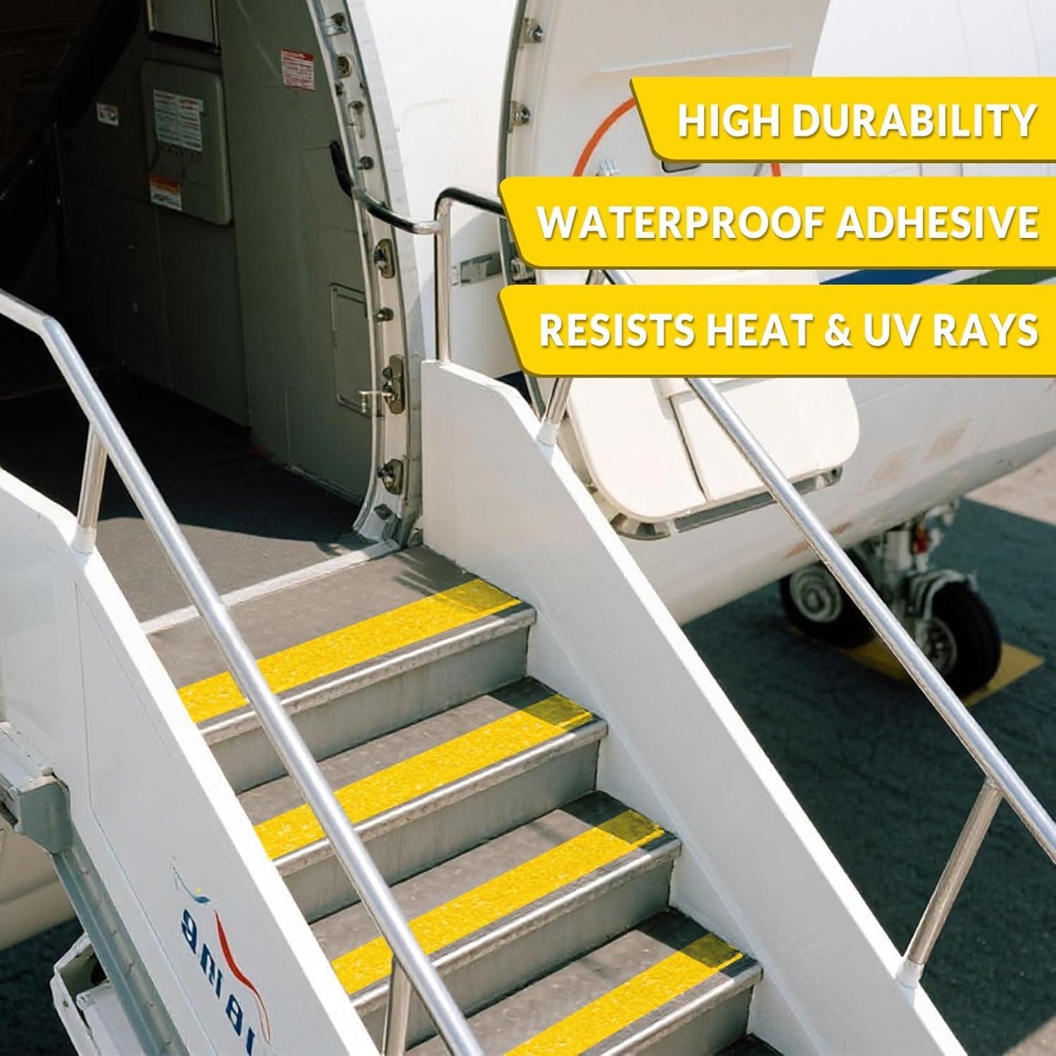 Cinta Antideslizante LifeGrip Amarilla 2.54 cm x 18.29 m