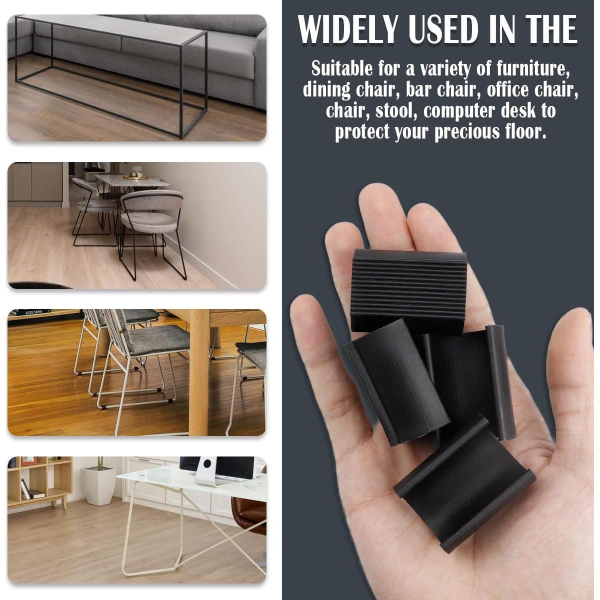 30 Tapas de Plástico Antideslizantes para Patas de Sillas 22mm