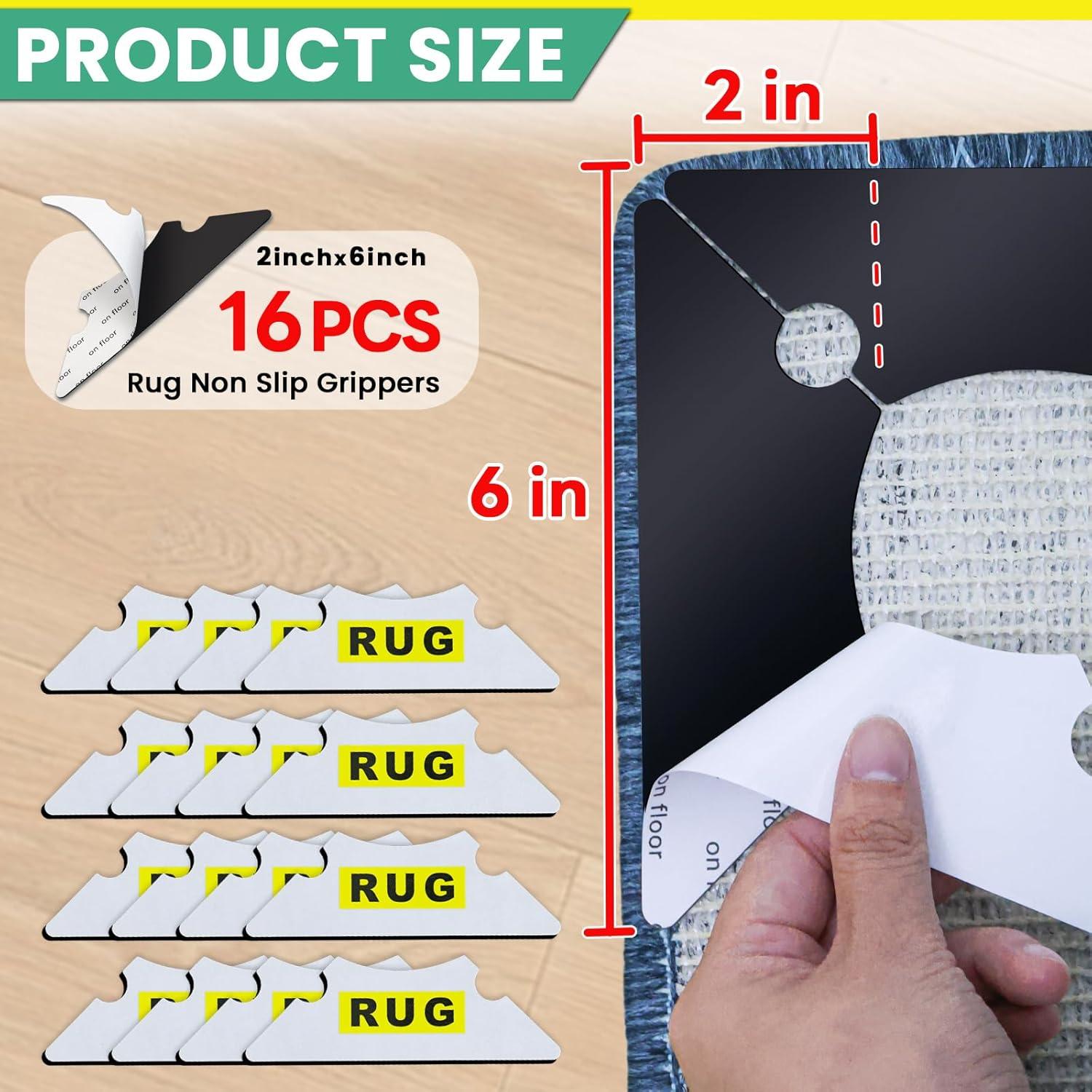 Sujeciones Antideslizantes para Alfombra YINTTIAN 16 Pcs