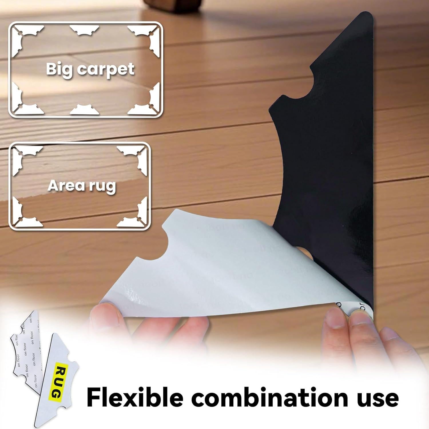 Sujeciones Antideslizantes para Alfombra YINTTIAN 16 Pcs