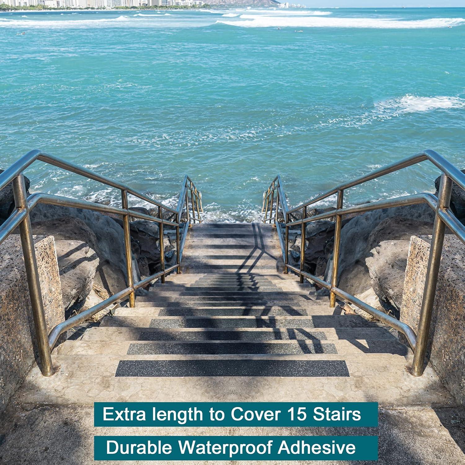 Cinta Antideslizante Leyibo 10 cm x 10.67 m con Rodillo - Negra