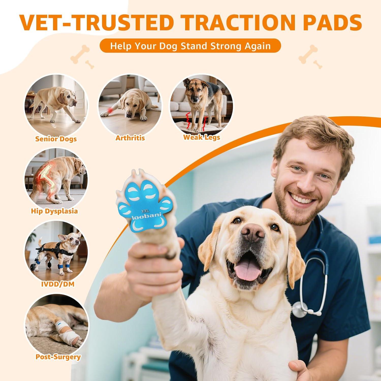 Almohadillas Antideslizantes para Patas de Perros Loobani XXL