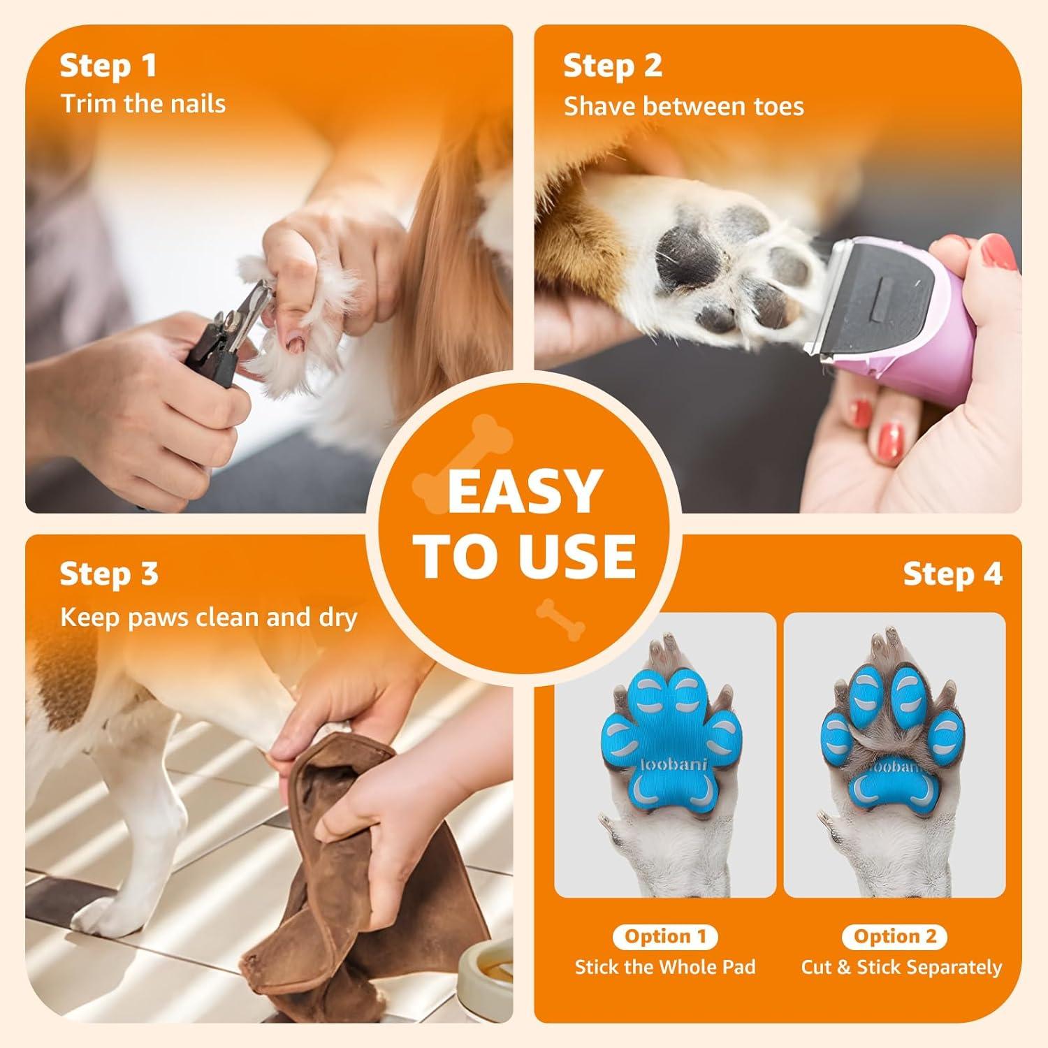 Almohadillas Antideslizantes para Patas de Perros Loobani XXL