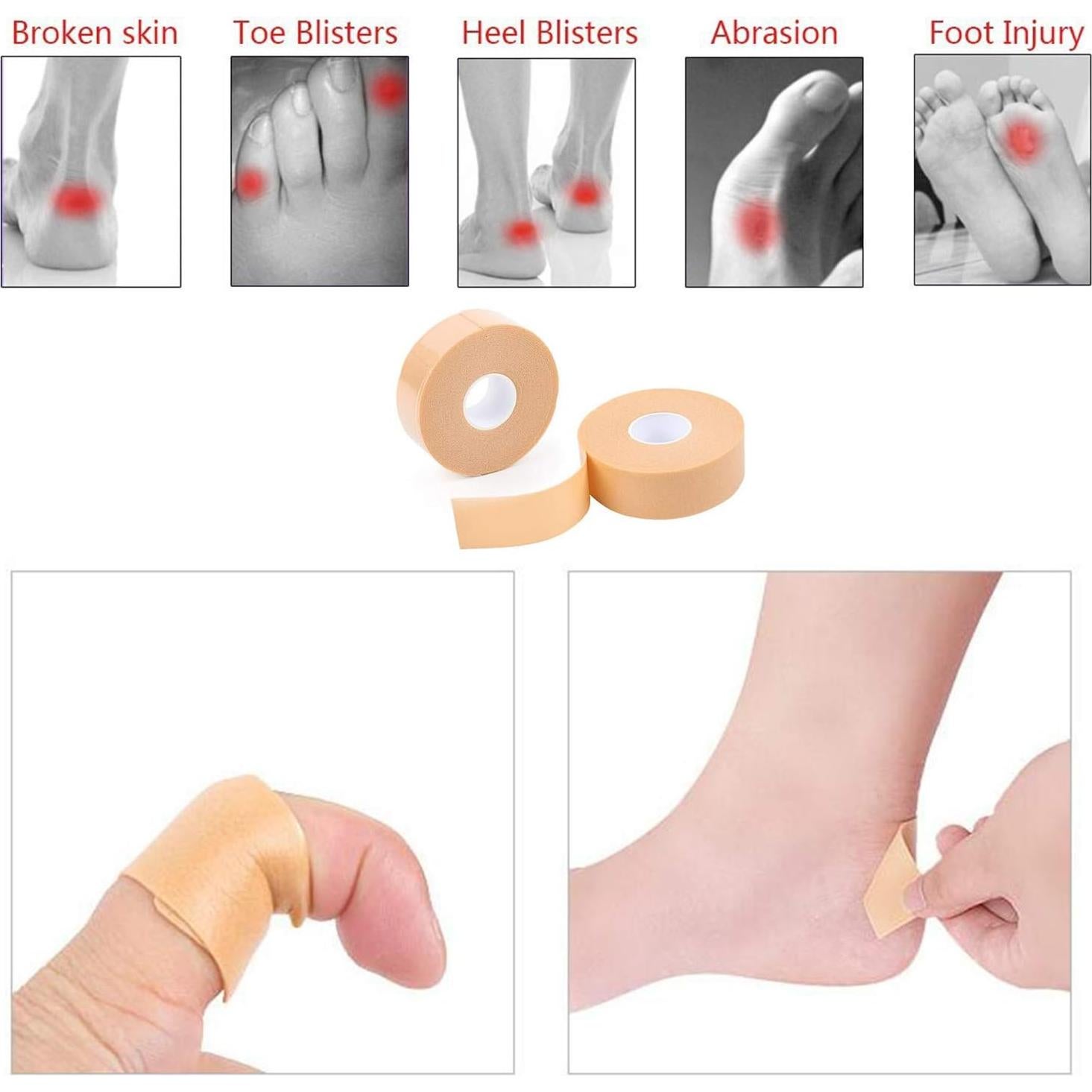 Almohadillas Adhesivas para Cuidado de Pies Yimanduo 1 Rollo