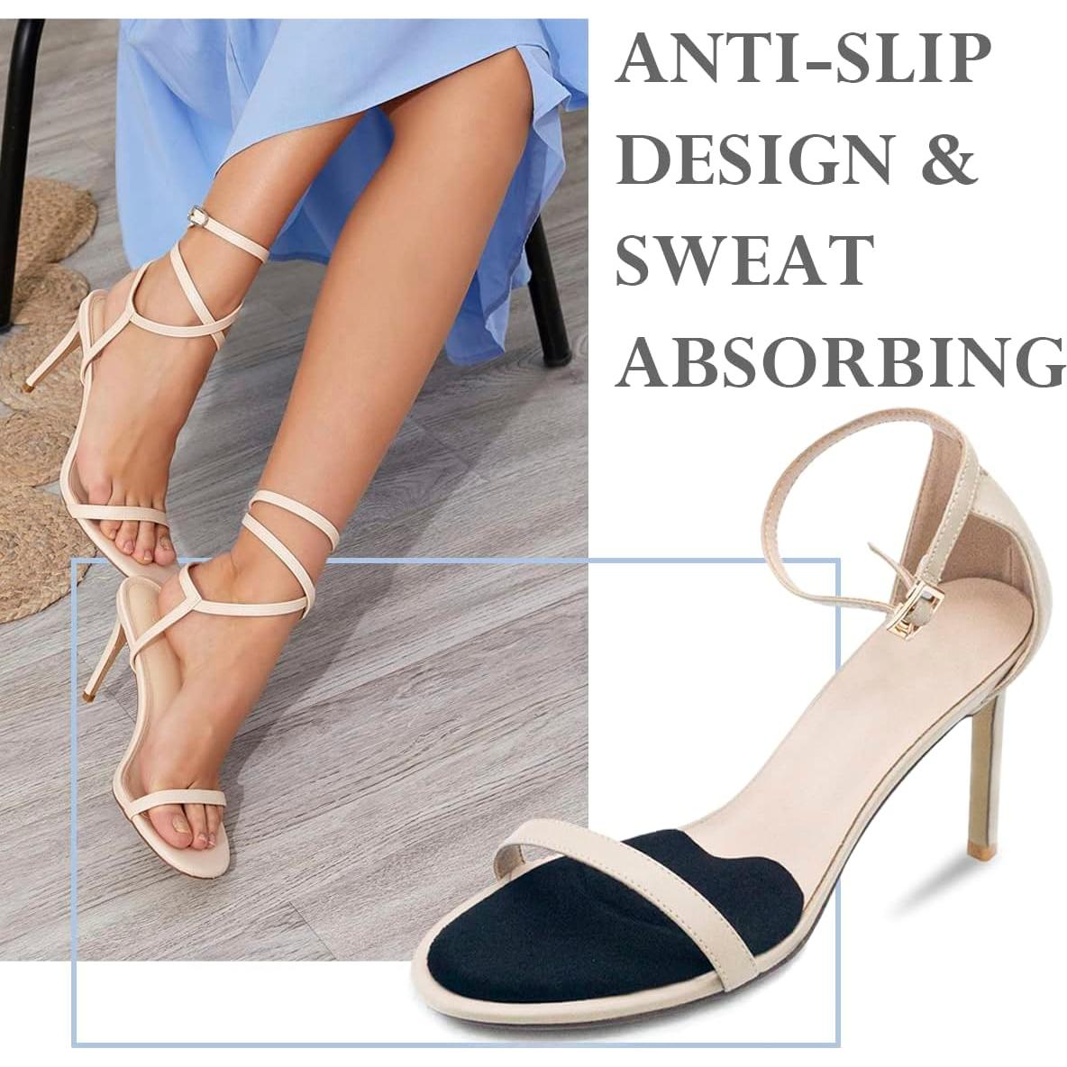 Almohadillas Metatarsales Beautulip para Mujeres - 3 Pares Negros