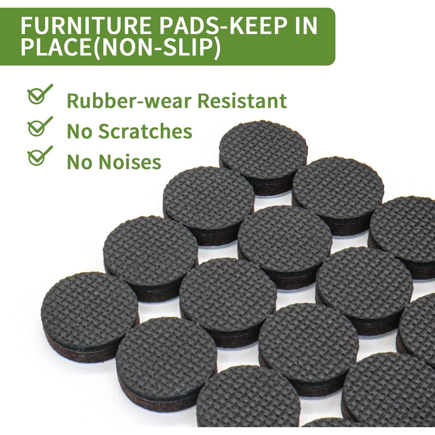 Almohadillas Antideslizantes Covercorner 48 PCS - 32 Redondas 2.54 cm + 16 Cuadradas 5.08 cm