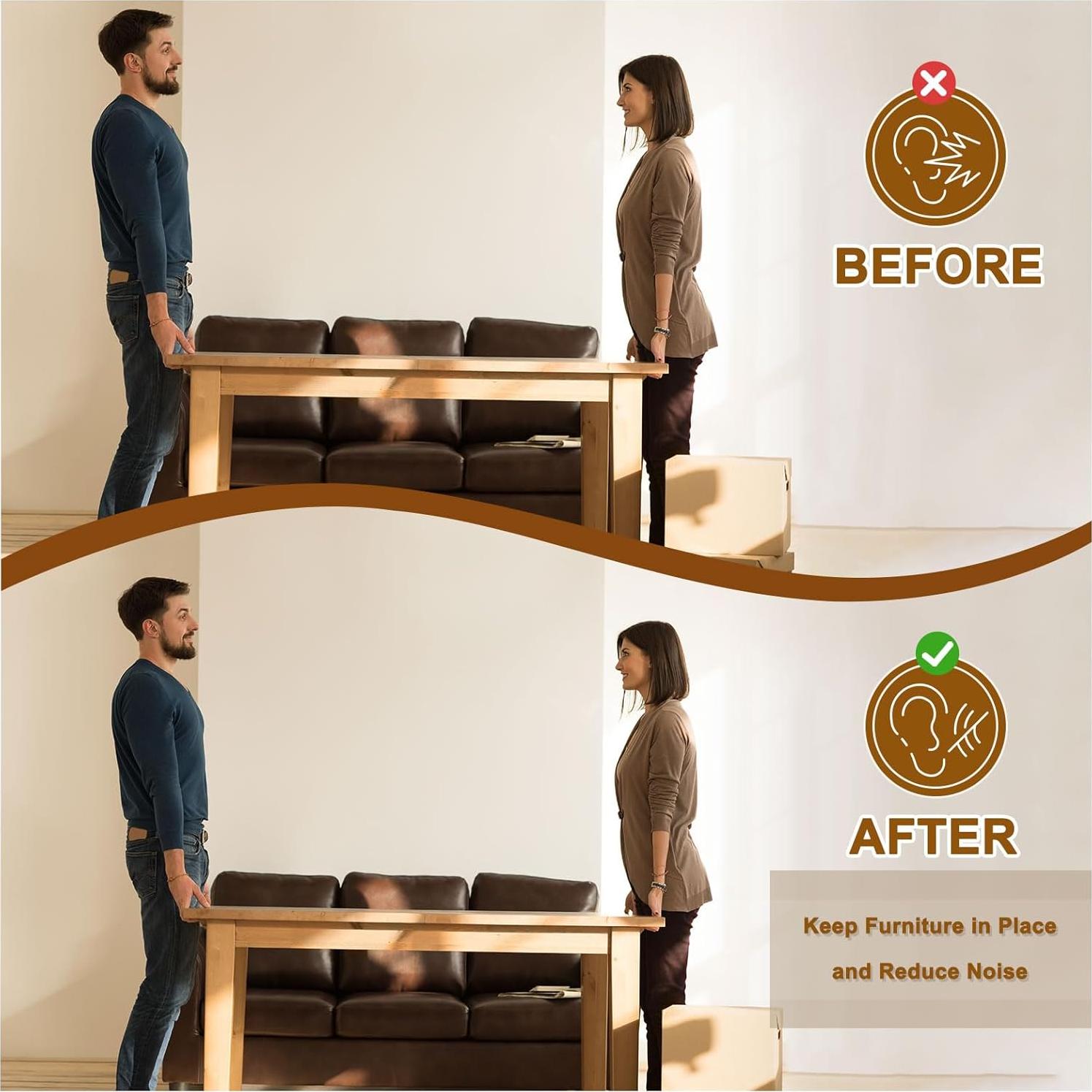 Almohadillas Redondas para Muebles uxcell 150 Pcs 15mm EVA