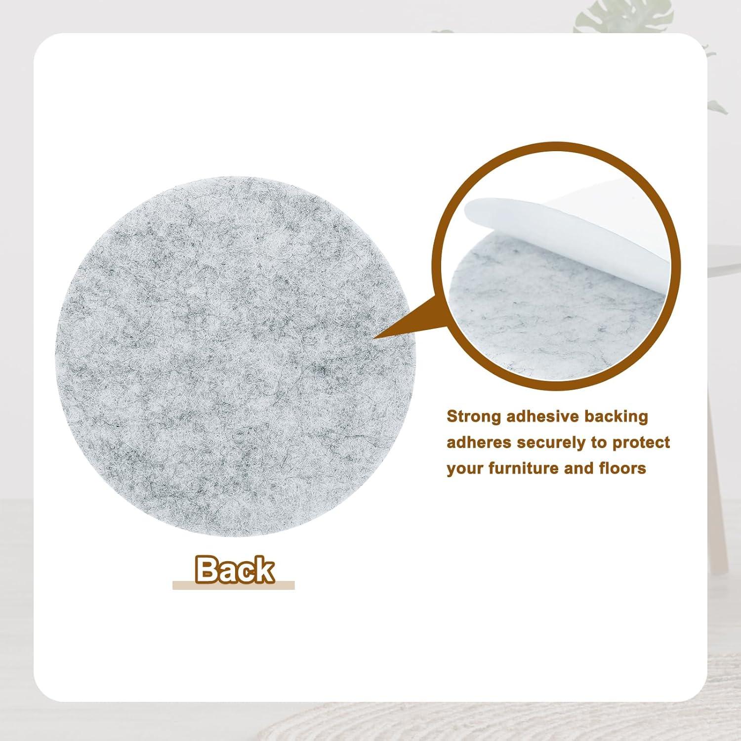 Almohadillas de Fieltro Redondas uxcell 28 cm Antirayaduras 2 Pcs