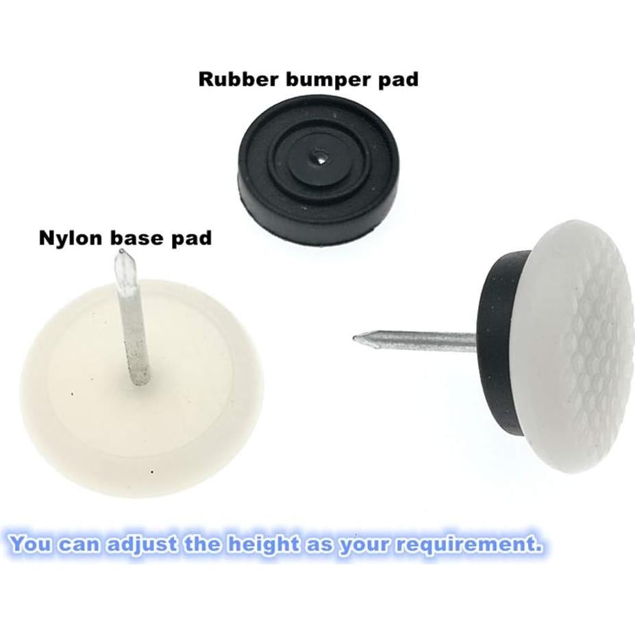 Deslizadores de Silla ALIMITOPIA 40pcs 24mm Nylon Antirayaduras