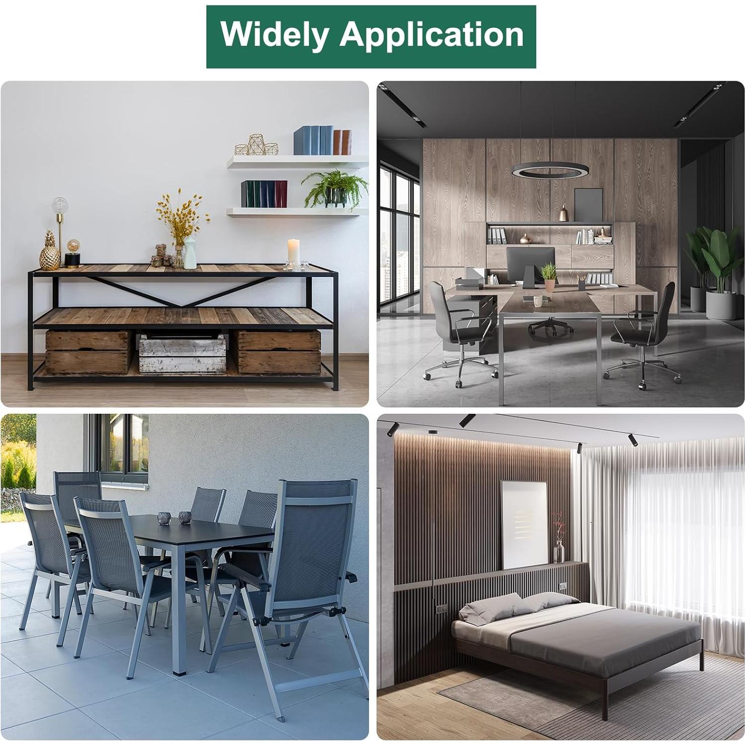 Cubiertas de Almohadillas de Goma uxcell 12 Pcs 30x30mm Negro