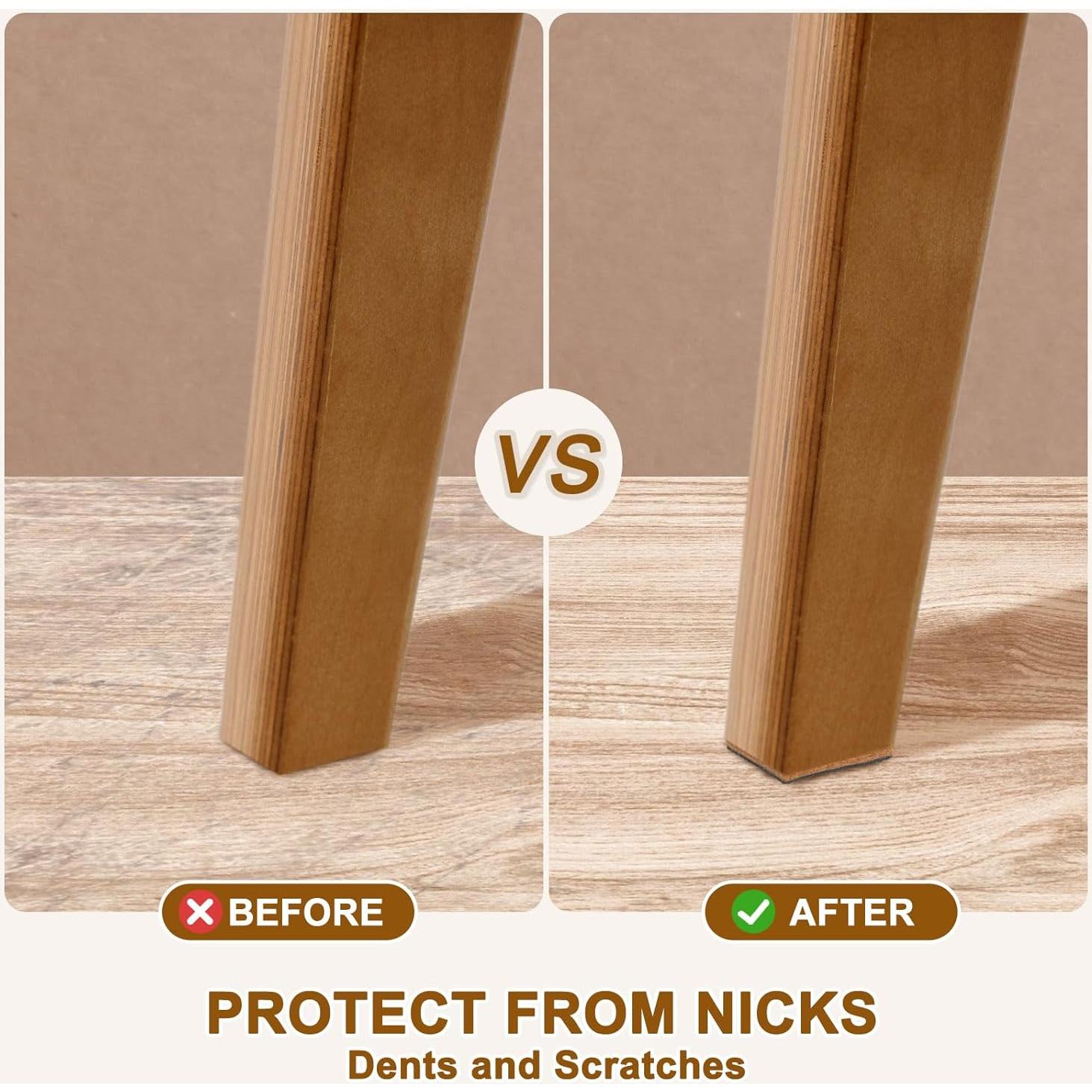 Almohadillas para Muebles uxcell 30 Pcs 35mm Cuadradas EVA