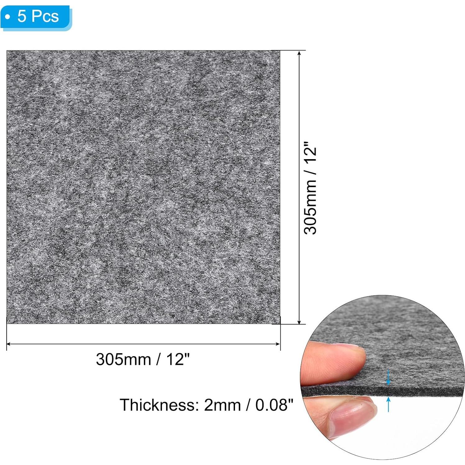 Base de Lámpara de Fieltro PATIKIL 30.5x30.5 cm Gris - Paquete de 5