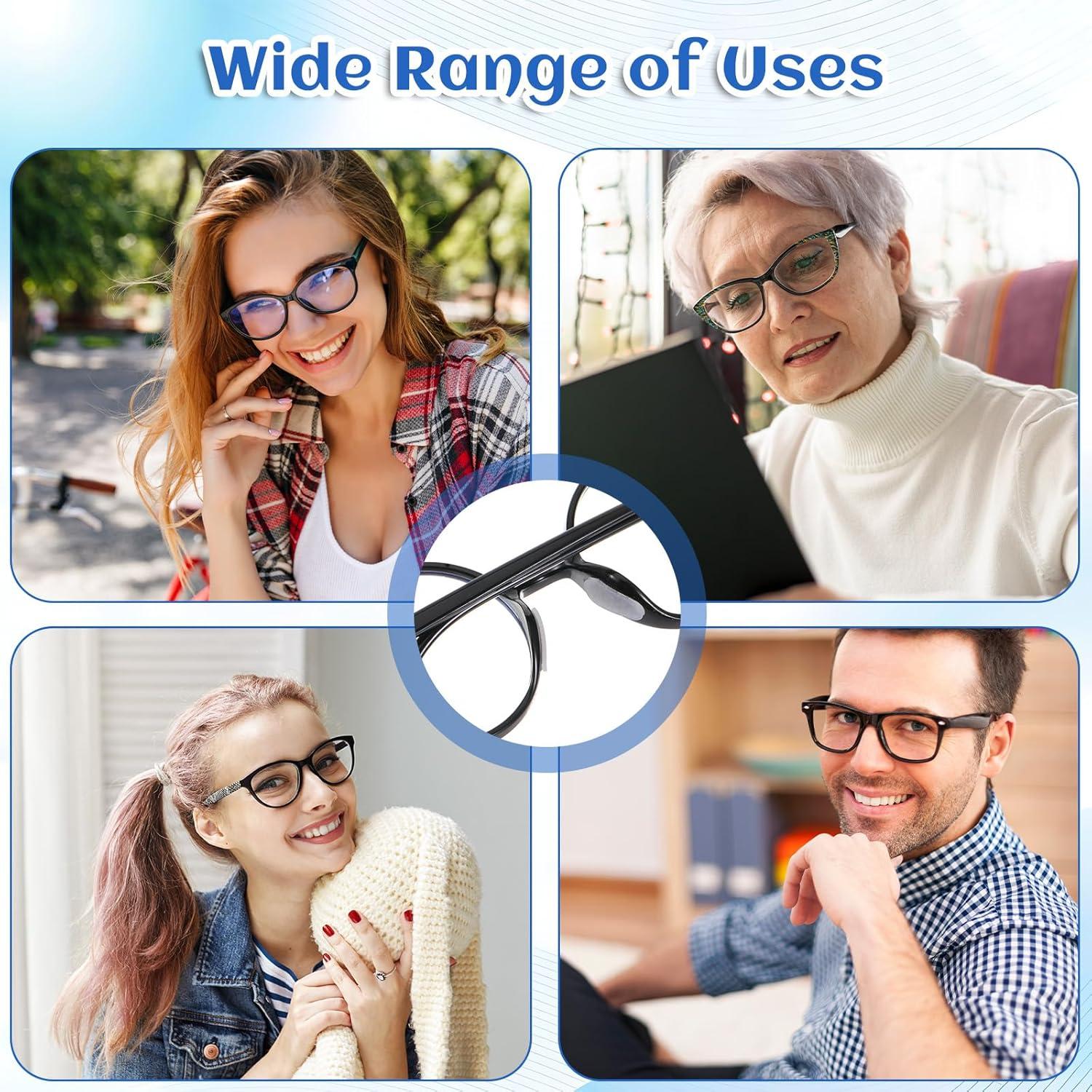 30 Pares Almohadillas Silicona Blanca Antideslizantes para Gafas