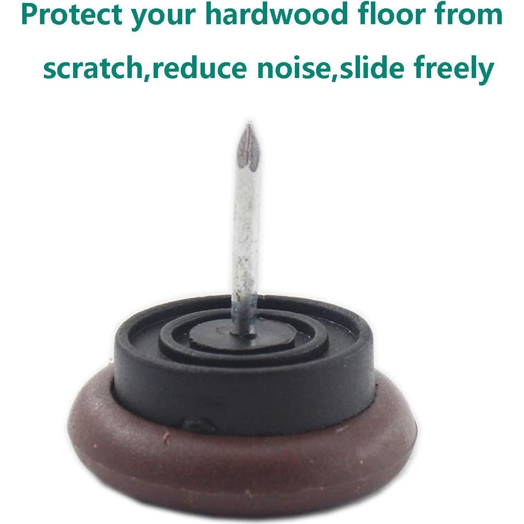 50 Almohadillas de Muebles Ulifestar Nylon Antideslizantes 27mm