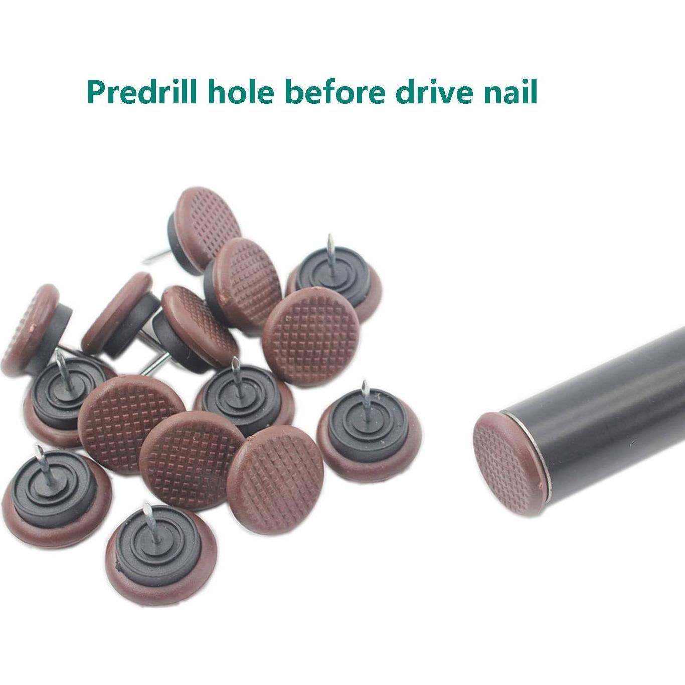 50 Almohadillas de Muebles Ulifestar Nylon Antideslizantes 27mm