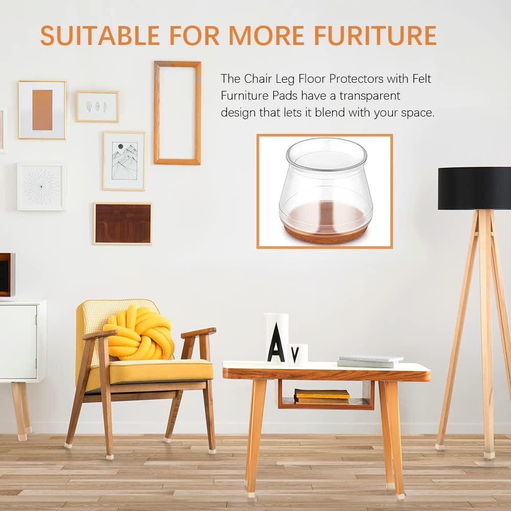 20 Protectores de Suelo para Patas de Sillas SUNZOS Antideslizantes