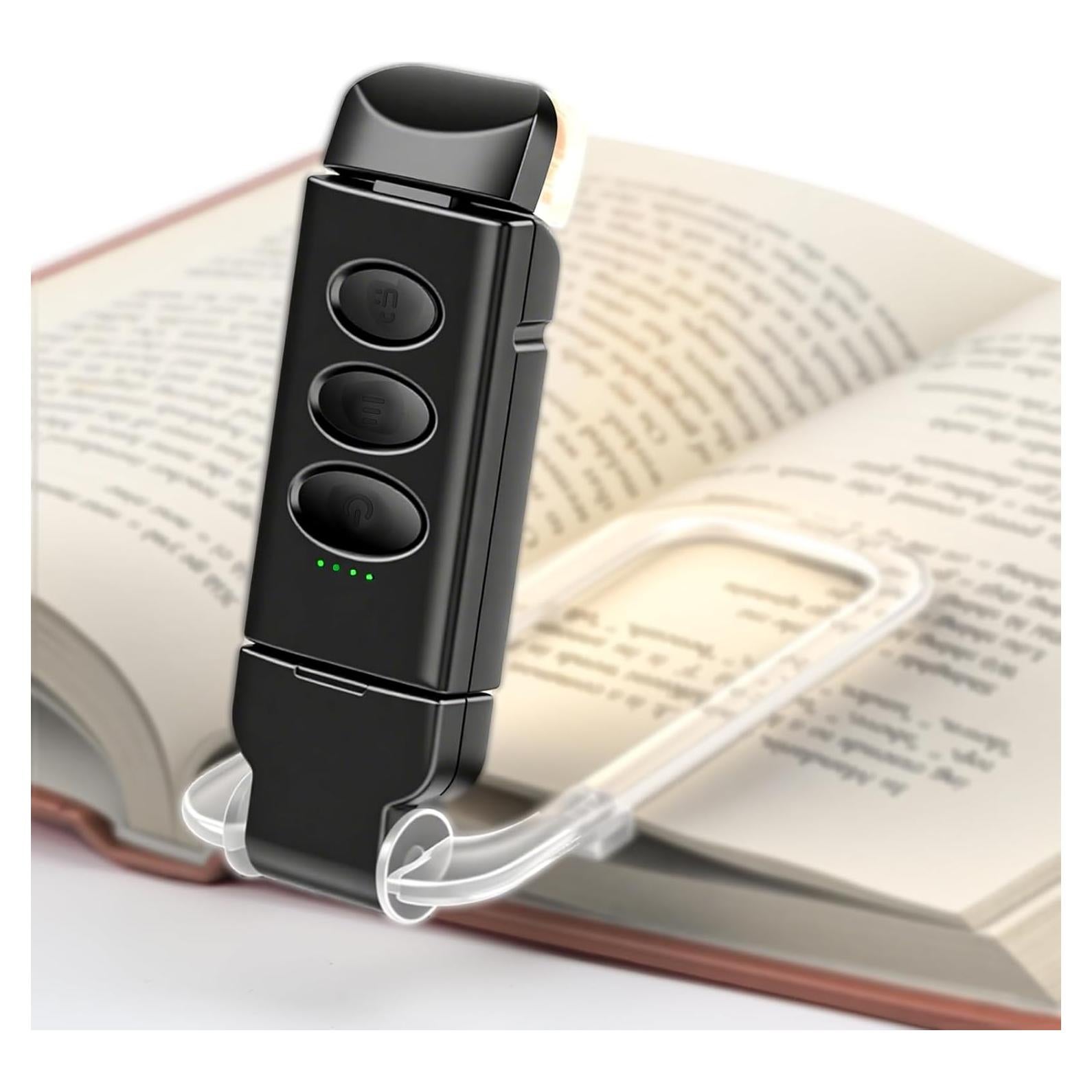 Luz de Lectura Recargable YONSEN con 5 Brillos y 3 Colores