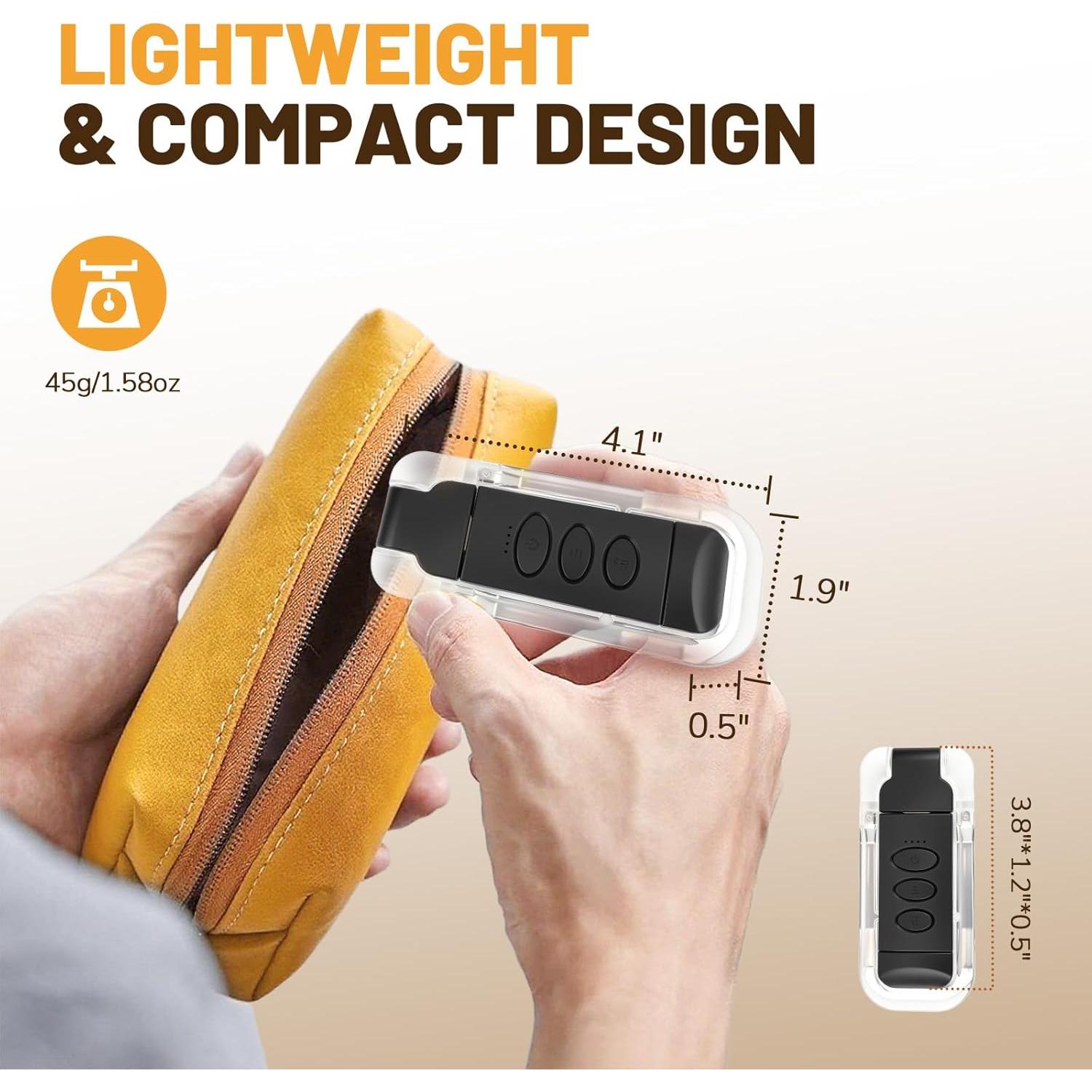 Luz de Lectura Recargable YONSEN con 5 Brillos y 3 Colores