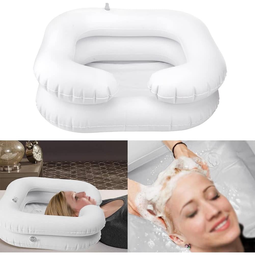 Tazón Inflable para Lavado de Cabello Faddare - Blanco