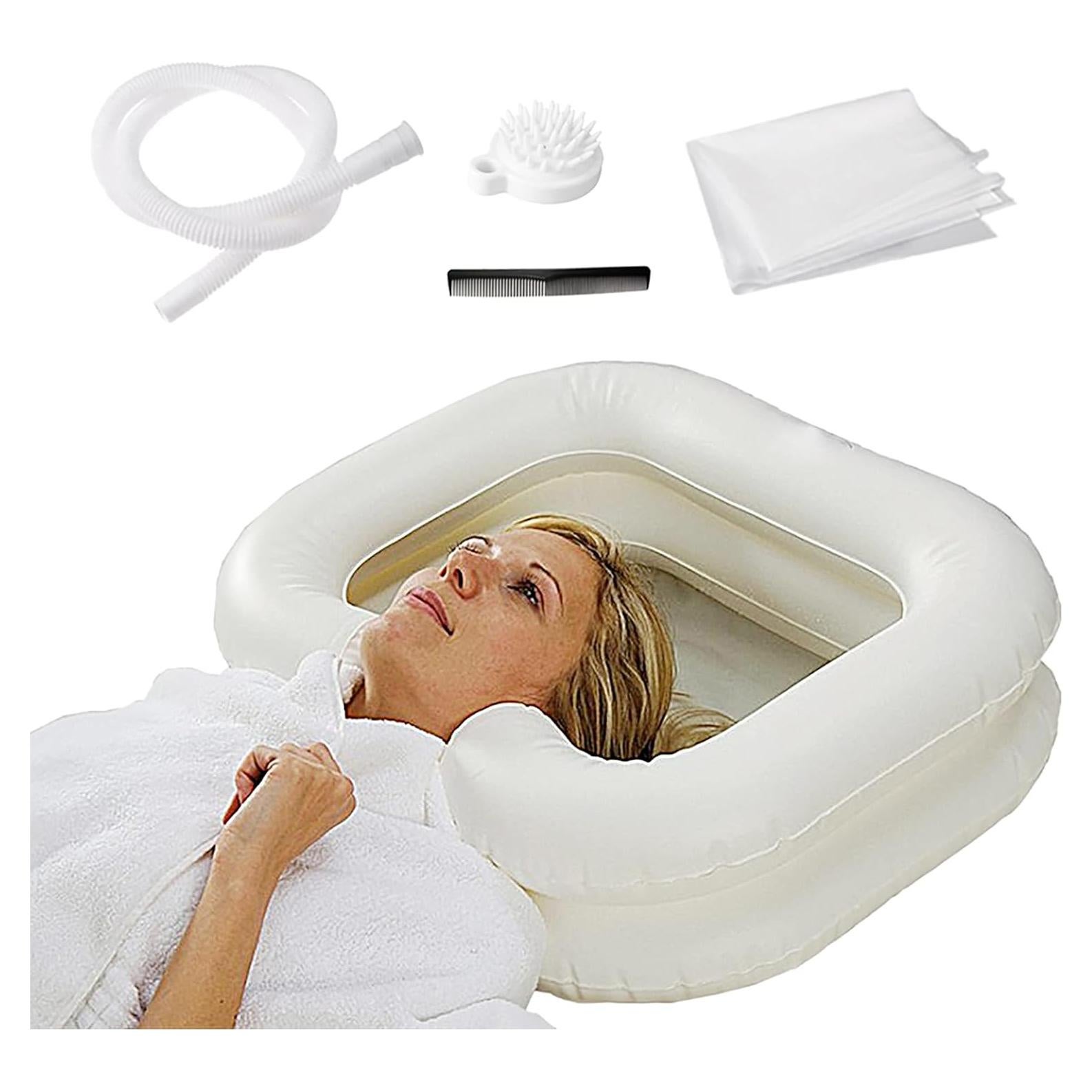 Basin de Champú Inflable BOLESHU Blanco 60x55 cm para Ancianos