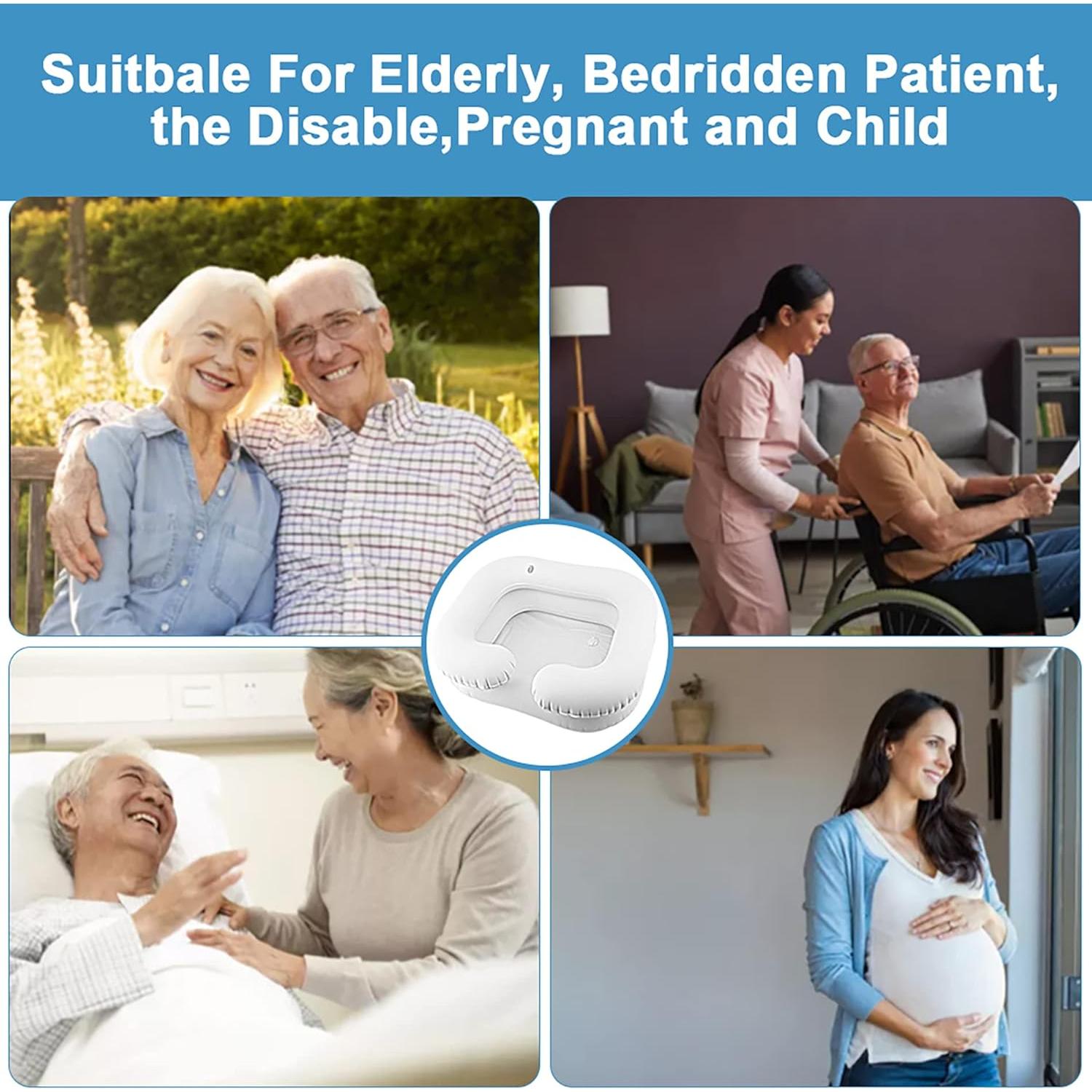 Basin de Champú Inflable BOLESHU Blanco 60x55 cm para Ancianos