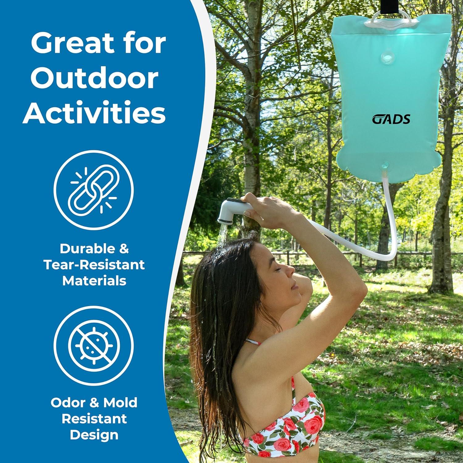 Estación de Lavado de Cabello Portátil GADS 2.5 Galones Azul