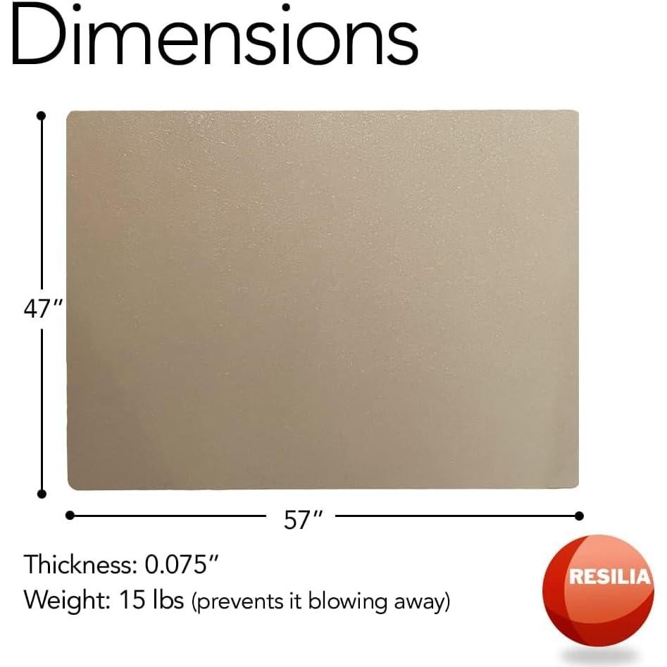 Tapete Bajo Parrilla Resilia X-Grande 145x119 cm Beige/Tan