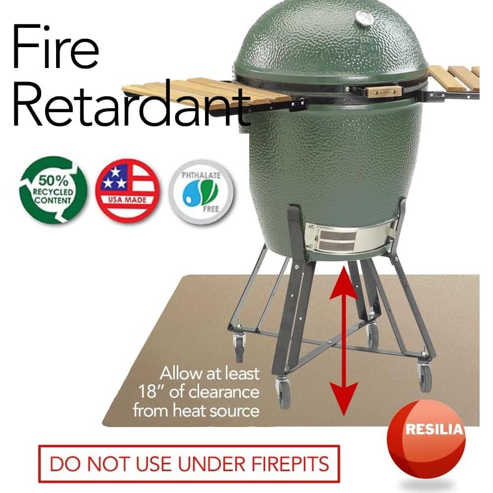 Tapete Bajo Parrilla Resilia X-Grande 145x119 cm Beige/Tan