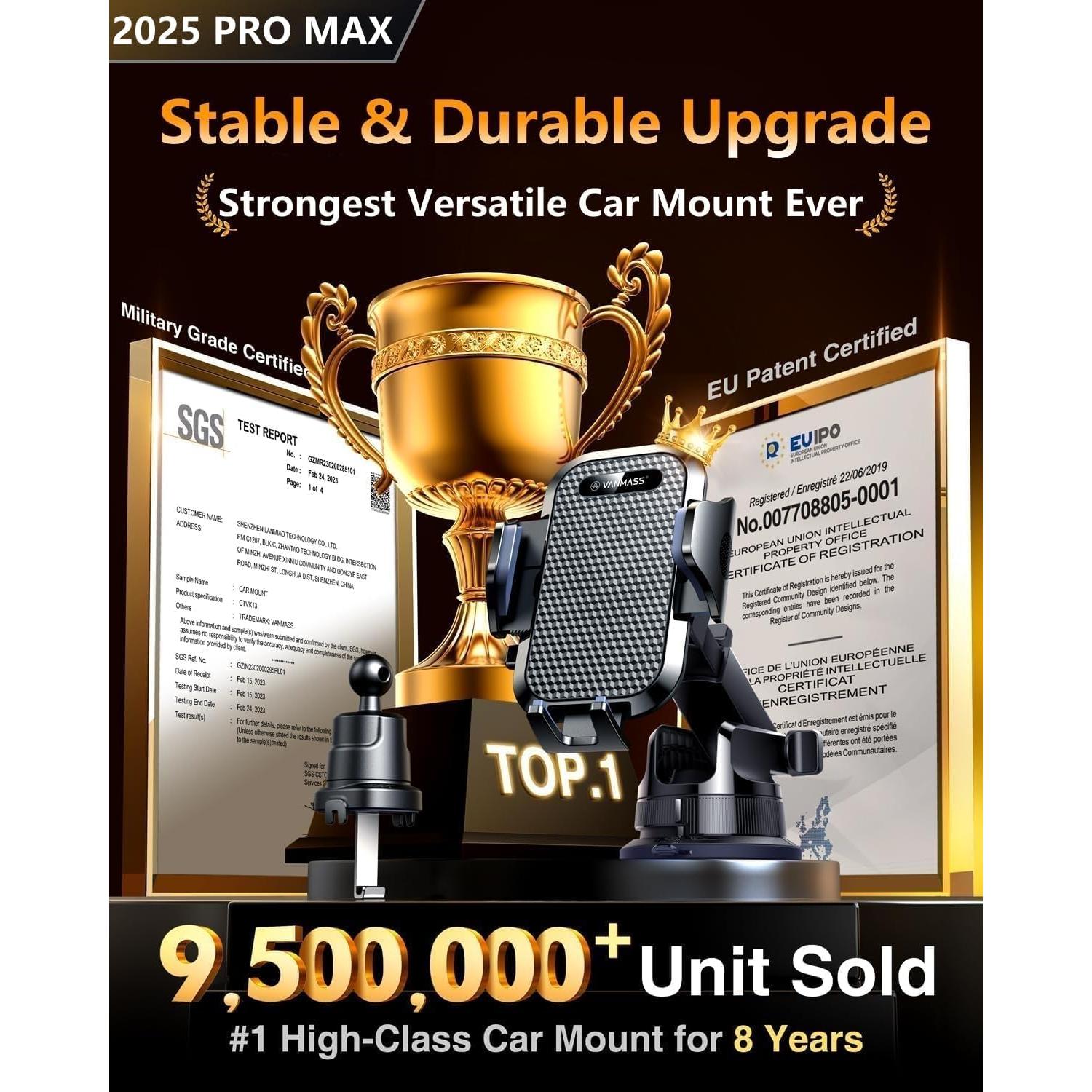 Soporte para Teléfono de Auto VANMASS 2025 Grado Militar