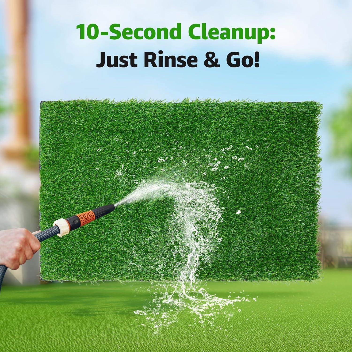 Alfombrilla de Césped Artificial Oiyeefo 100x50 cm para Perros