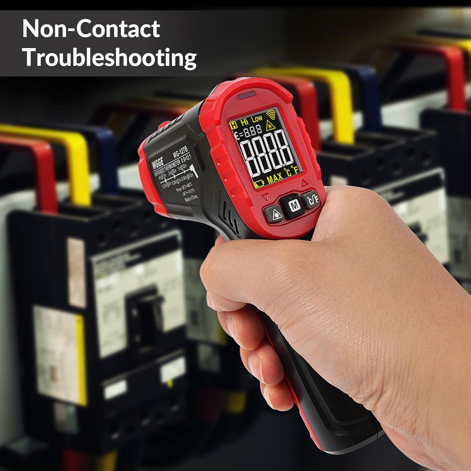 Pistola Termómetro Infrarrojo WGGE WG-127B -50°C a 600°C