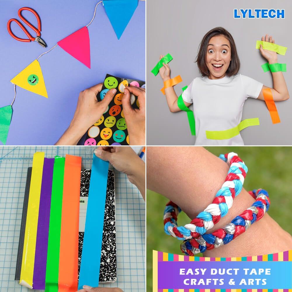 Cinta adhesiva LYLTECH 8 rollos colores 3.81 cm x 20.12 m