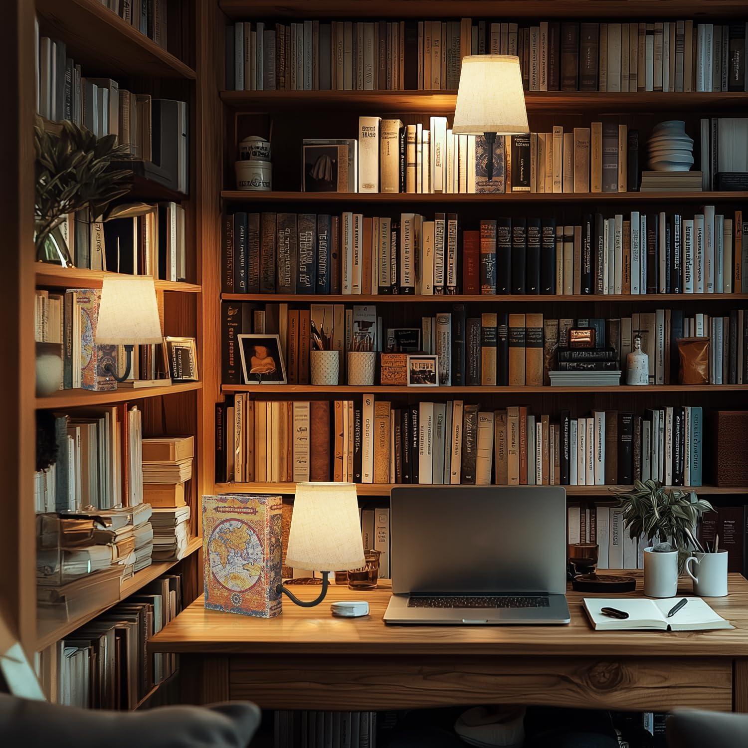 Lámpara de Estante Vintage FUNTAPHANTA Recargable 5000mAh