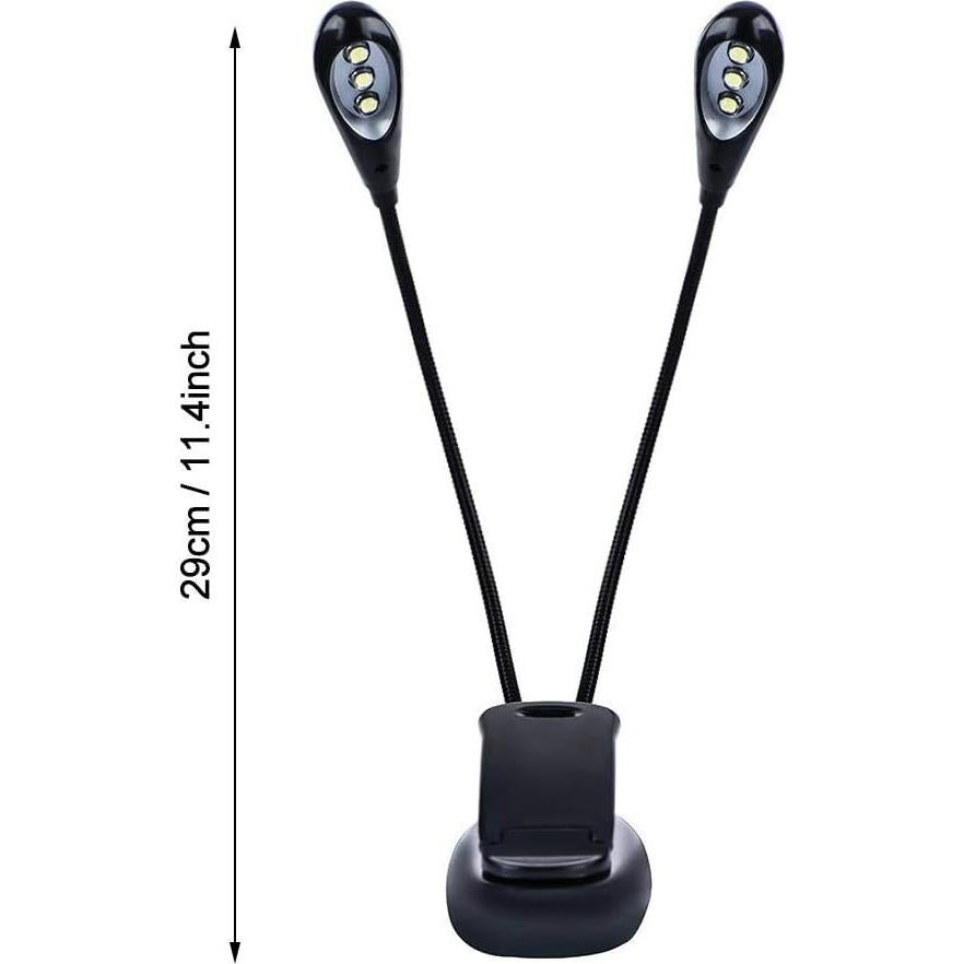 Luz de Lectura LED Ajustable con Clip RiToEasysports 29cm