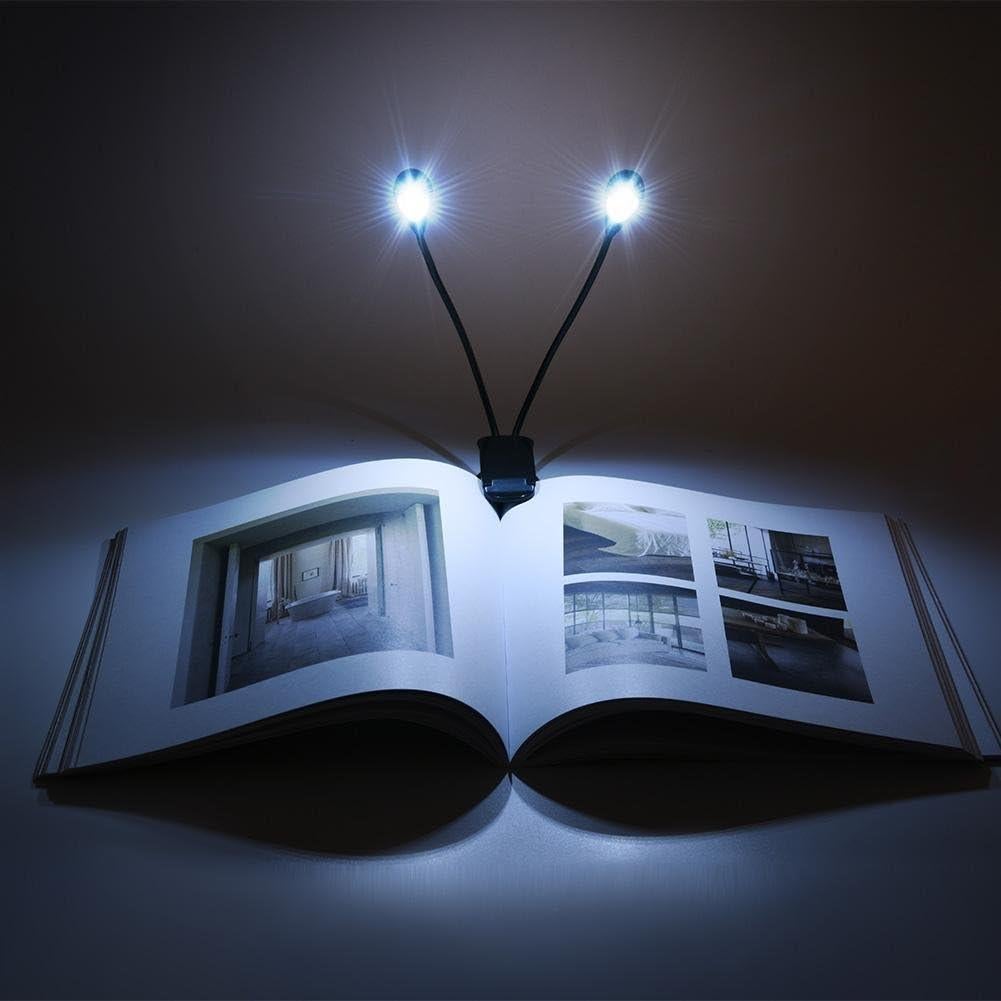 Luz de Lectura LED Ajustable con Clip RiToEasysports 29cm