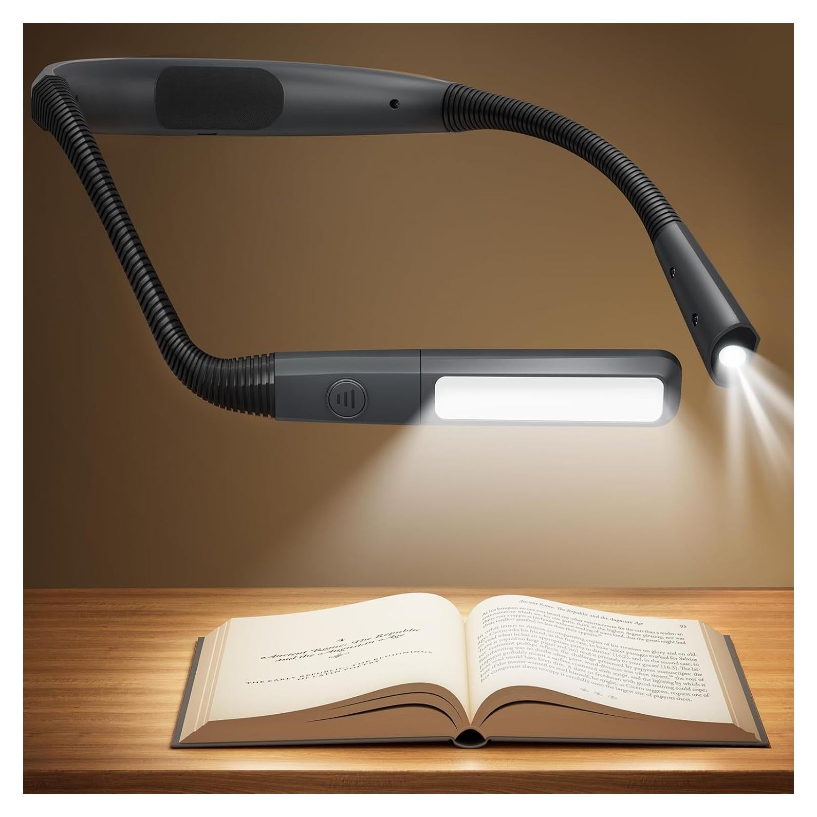 Luz de lectura recargable Glocusent A38, 100 horas, 5 colores