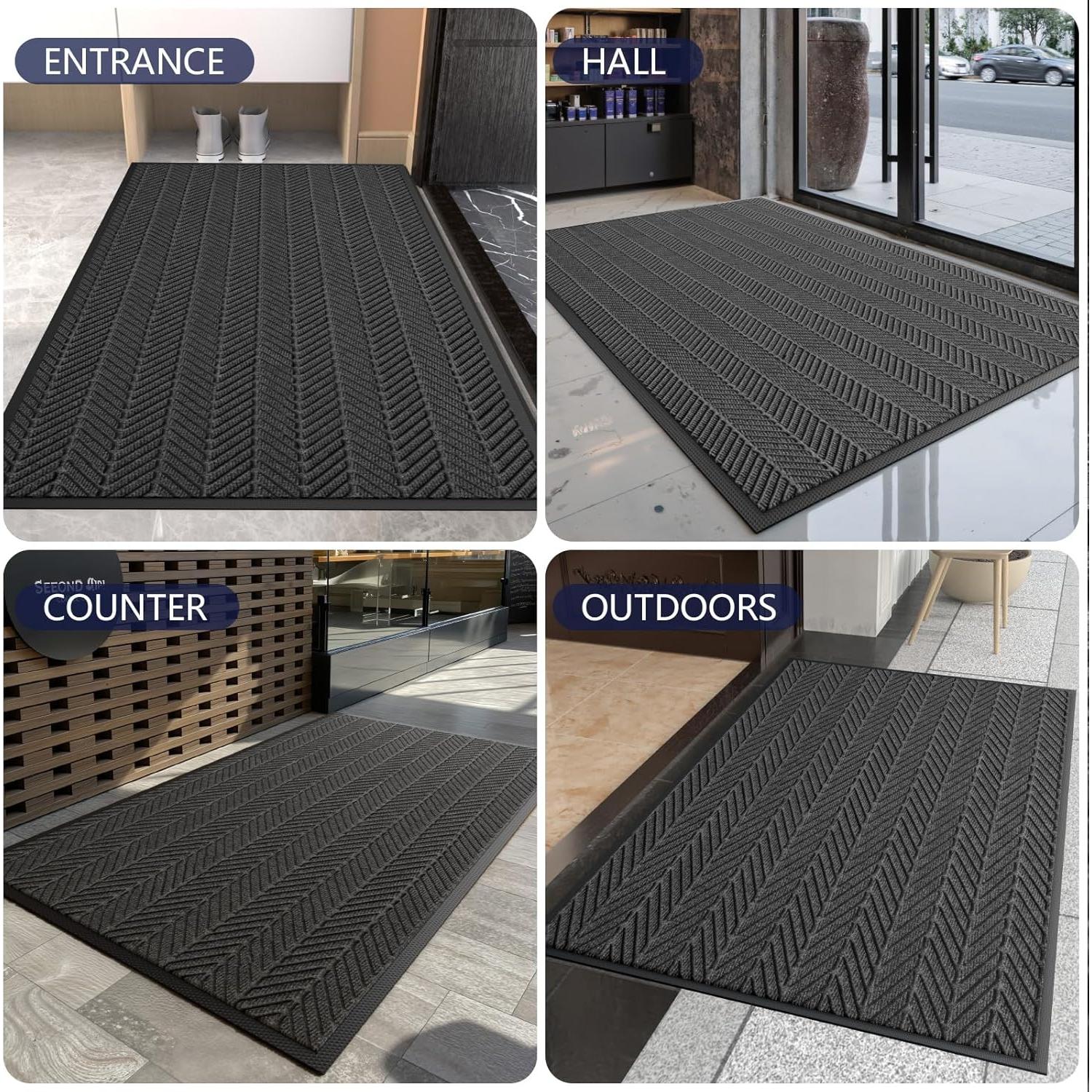 Alfombra Comercial Antideslizante FSL Dormts 0.61x1.22m Gris