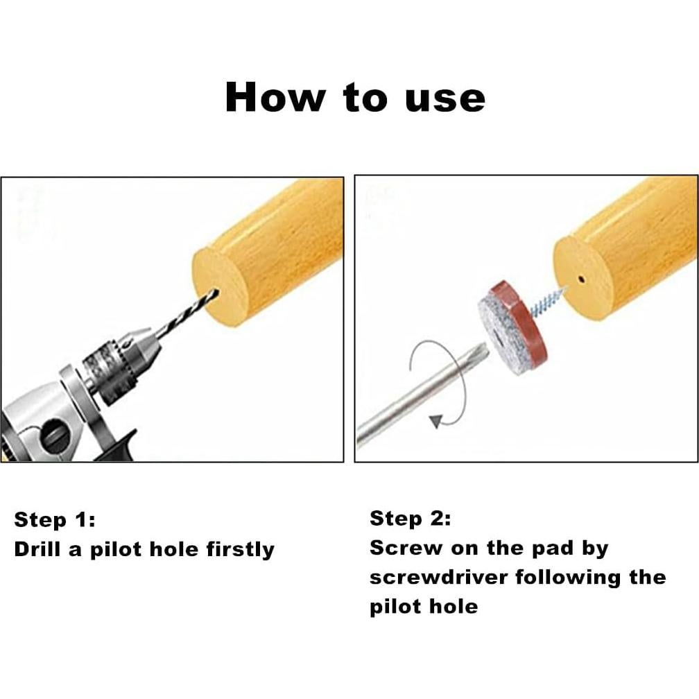 Almohadillas de Fieltro para Muebles Alimitopia 40pcs 24mm