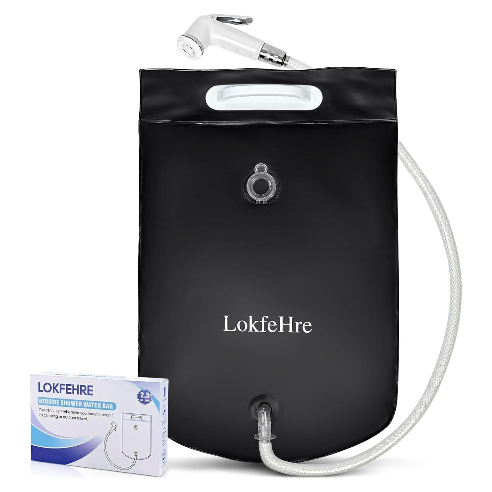 Bolsa de Agua para Ducha LOKFEHRE 9.46L para Cama