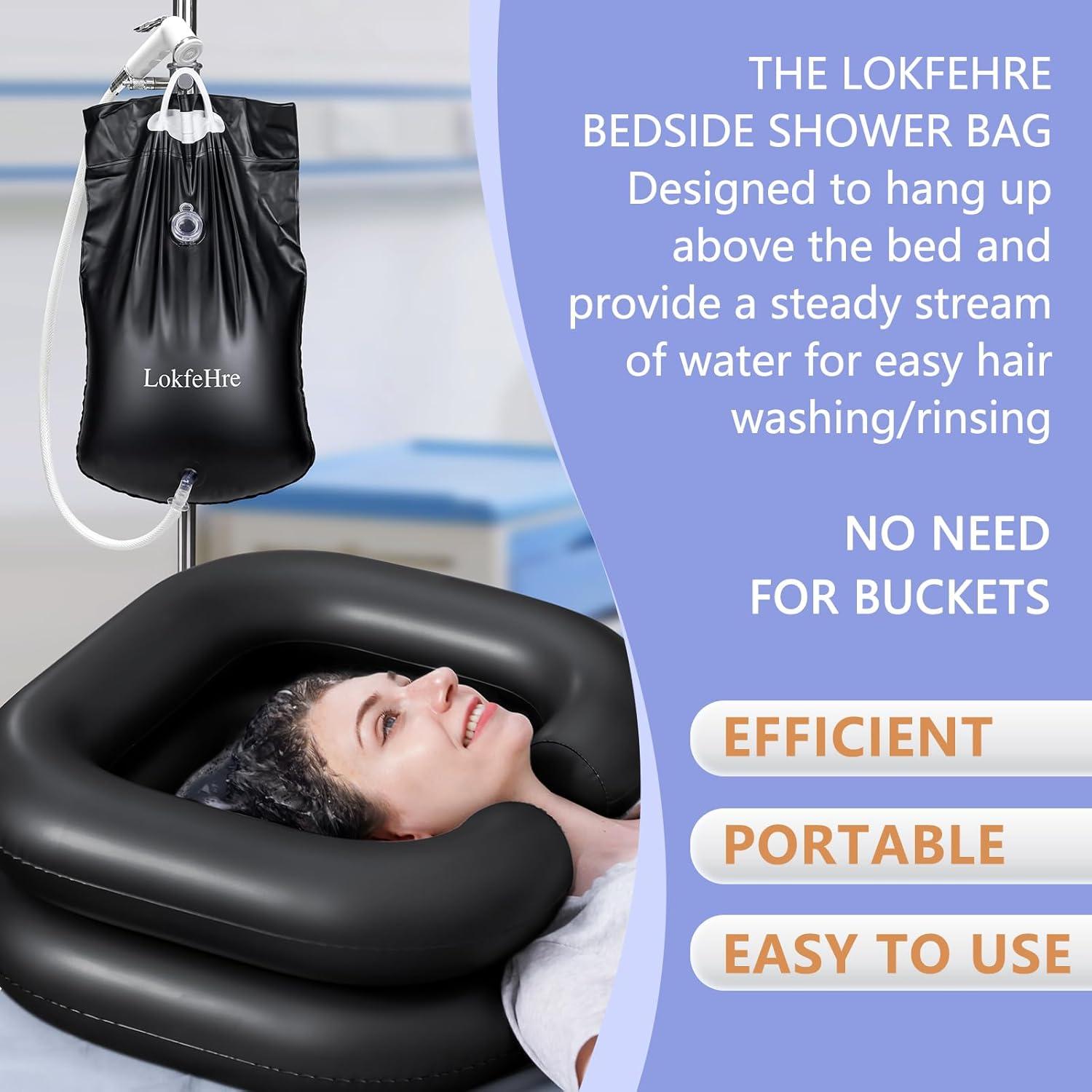 Bolsa de Agua para Ducha LOKFEHRE 9.46L para Cama