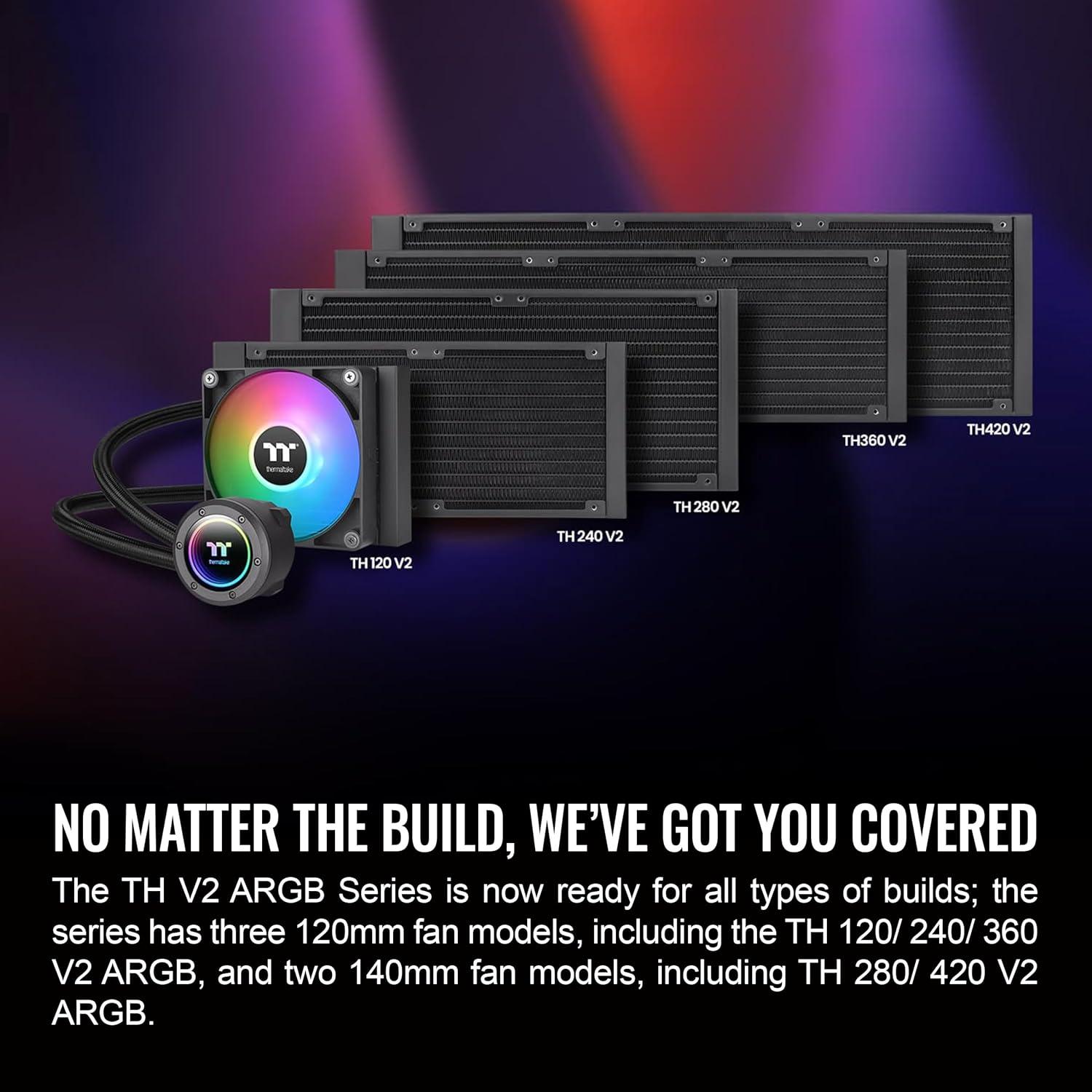 Enfriador Líquido Thermaltake TH360 ARGB V2 360mm Negro