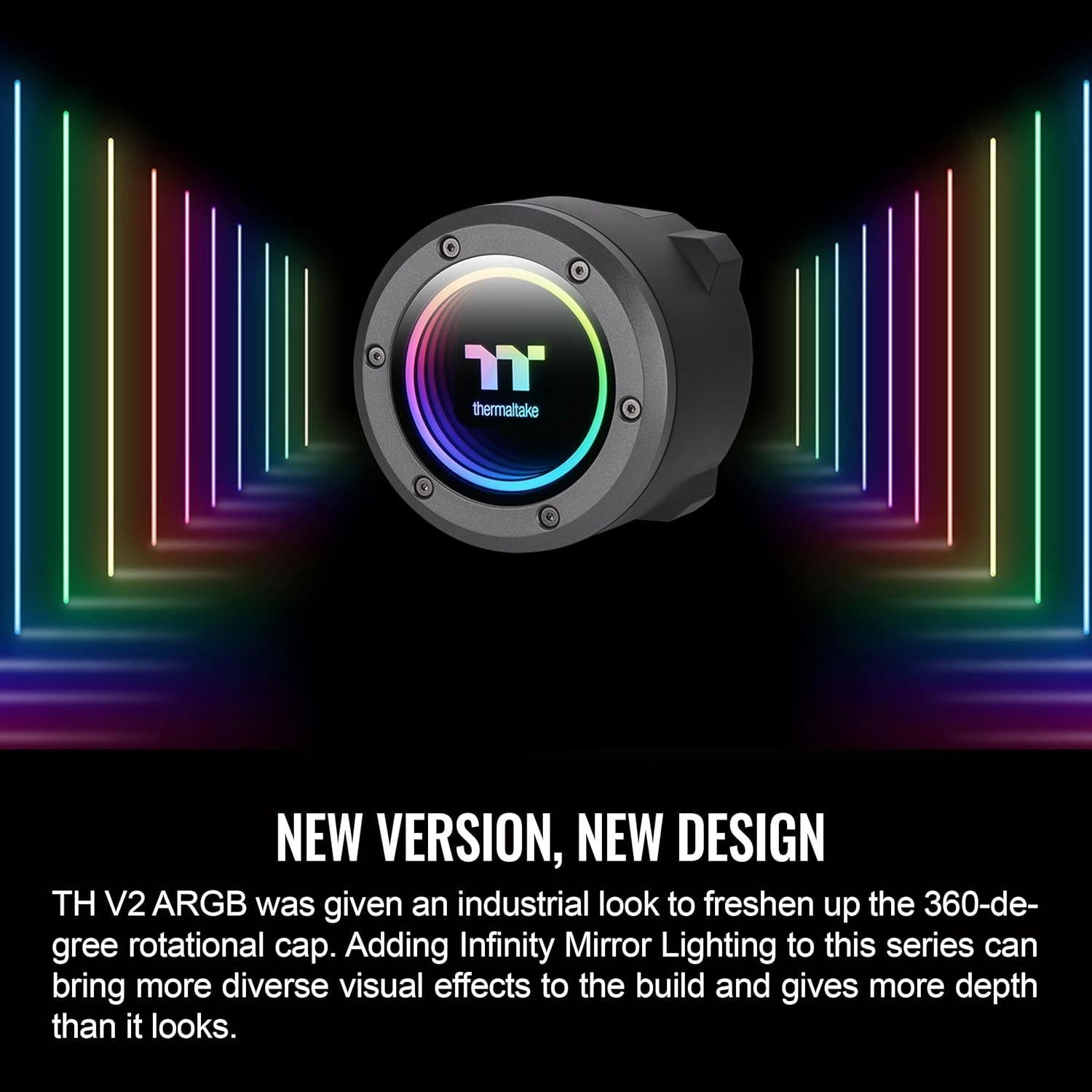 Enfriador Líquido Thermaltake TH360 ARGB V2 360mm Negro